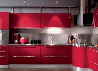Kırmızı Mutfak Dolabı Modellerinin Büyüsü