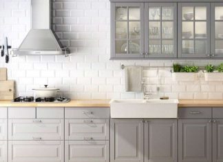 Gri Mutfak Dolapları İçin 40 Harika Fikir